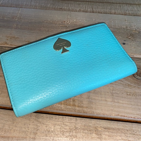 Kate Spade Blue Leather Wallet - Picture 1 of 5